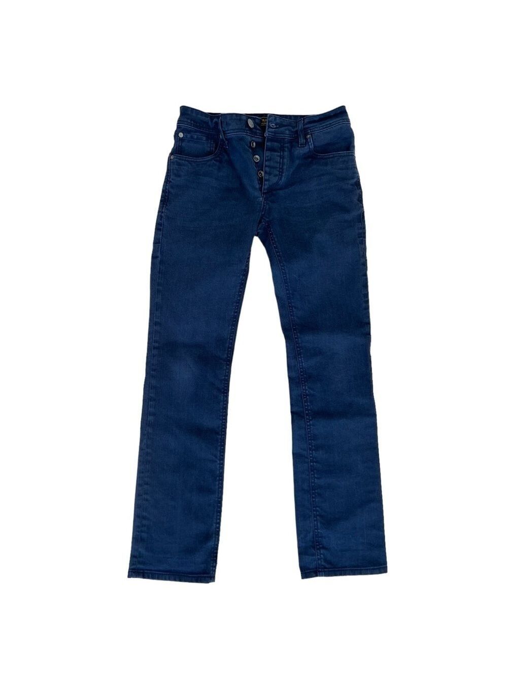 Jack&Jones men premium jeans style Clark regular fit blue denim button fly 30